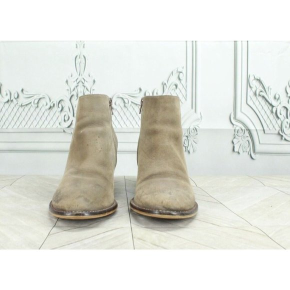 BLONDO Nivada Brown Leather Waterproof Heeled Ankle Boots Size 9 - Picture 4 of 12